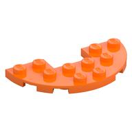 Plate Round Half 3 x 6 with 1 x 2 Cutout (Orange)