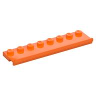 Plate Special 2 x 8 with Door Rail (Orange)