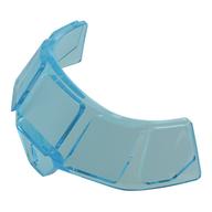 Glass for Aircraft Fuselage Curved Forward 6 x 10 Top with 5 Window Panes (Trans-Light Blue)