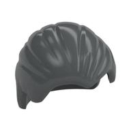 Hair Combed Back (Dark Bluish Gray)