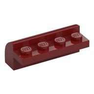 Brick Curved 2 x 4 x 1 1/3 (Dark Red)