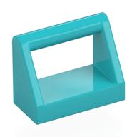 Tile Special 1 x 2 with Handle (Medium Azure)
