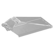 Windscreen 8 x 4 x 2 with Handle and 2 Studs [Solid Studs] [Plain] (Trans-Clear)