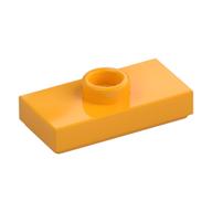 Plate Special 1 x 2 with 1 Stud with Groove and Inside Stud Holder (Jumper) (Bright Light Orange)