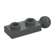 Plate Special 1 x 2 with End Towball (Dark Bluish Gray)