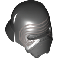 Helmet with Silver Lines Print (Kylo Ren) (Black)