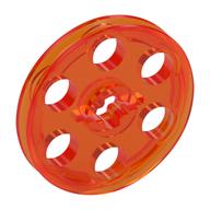 Technic Wedge Belt Wheel [aka Pulley] (Trans-Neon Orange)