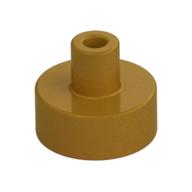 Tile Special Round 1 x 1 with Hollow Bar (Pearl Gold)