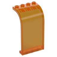Panel 3 x 4 x 6 Curved Top (Trans-Orange)
