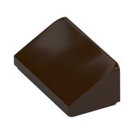 Brick Sloped 30° 1 x 2 x 2/3 (Dark Brown)