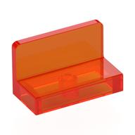 Panel 1 x 2 x 1 [Rounded Corners] (Trans-Neon Orange)