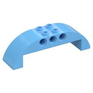Brick Curved 2 x 8 x 2 Double (Bright Light Blue)
