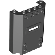Panel 2 x 6 x 6 with Window Slot (Black)