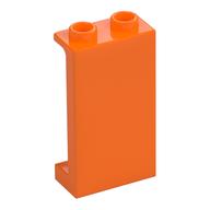 Panel 1 x 2 x 3 [Side Supports / Hollow Studs] (Orange)