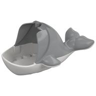 Duplo Animal Whale, Body with White Base (Light Bluish Gray)