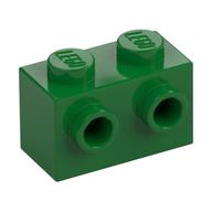 Brick Special 1 x 2 with 2 Studs on 1 Side (Green)