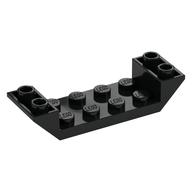 Brick Sloped Inverted 45° 6 x 2 Double with 2 x 4 Recessed (Black)