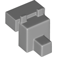 Animal Body Part, Head Blocky [Plain] (Light Bluish Gray)