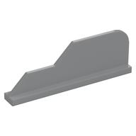 Tail 8 x 1 with Stepped Fin (Light Bluish Gray)