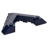 Brick Wedged, Sloped 45° 6 x 8 with Pointed Cutout (Dark Blue)