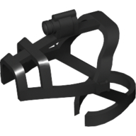 Animal / Creature Accessory, Dinosaur, Raptor Bridle with Camera (Black)