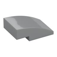 Brick Curved 3 x 2 No Studs (Light Bluish Gray)