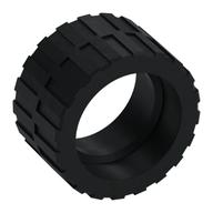 Tyre 24 x 14 Shallow Tread (Tread Small Hub), Band Around Center of Tread (Black)