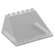 Windscreen 6 x 8 x 3 with 6 Studs on Top (Trans-Clear)