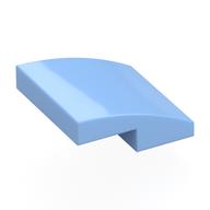 Brick Curved 2 x 2 x 2/3 (Bright Light Blue)
