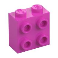 Brick Special 1 x 2 x 1 2/3 with 4 Studs on 1 Side (Dark Pink)