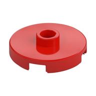 Plate Special Round 2 x 2 with Center Stud (Jumper Plate) (Red)