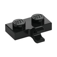 Plate Special 1 x 2 with Clip Horizontal on Side (Black)