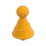 Headwear Accessory Hat with Small Pin, Clown / Party with Pin (Bright Light Orange)