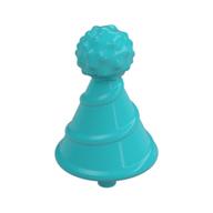 Headwear Accessory Hat with Small Pin, Clown / Party with Pin (Medium Azure)