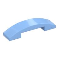 Brick Curved 4 x 1 Double, No Studs (Bright Light Blue)