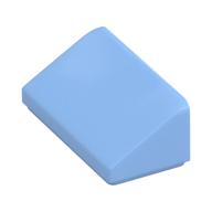 Brick Sloped 30° 1 x 2 x 2/3 (Bright Light Blue)