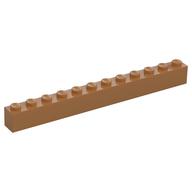 Brick 1 x 12 (Medium Nougat)