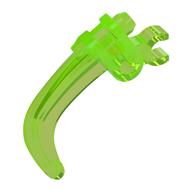 Large Figure Weapon Claw, with Clip (Trans-Bright Green)