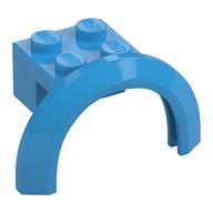Wheel Arch, Mudguard 4 x 2 1/2 x 2 with 2 x 2 Plate (Dark Azure)