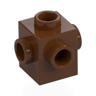Brick Special 1 x 1 Studs on 4 Sides (Reddish Brown)