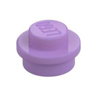 Plate Round 1 x 1 with Solid Stud (Medium Lavender)