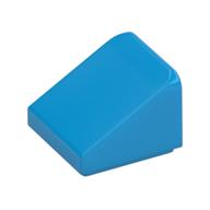 Brick Sloped 30° 1 x 1 x 2/3 (Cheese Slope) (Dark Azure)