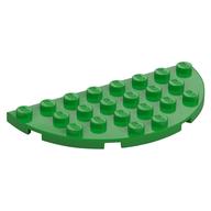 Plate Round Half 4 x 8 (Bright Green)