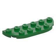 Plate Round Corners 2 x 6 Double (Green)