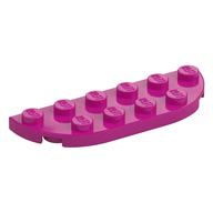 Plate Round Corners 2 x 6 Double (Magenta)