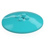 Dish 6 x 6 Inverted (Radar) with Solid Studs (Medium Azure)