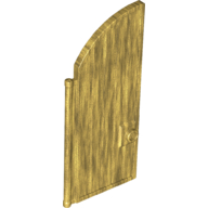 Door, Gate 1 x 4 x 7 2/3 with Curved Top (Pearl Gold)