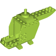 Helicopter Body 4 x 14 x 5 with Top Pin (Lime)
