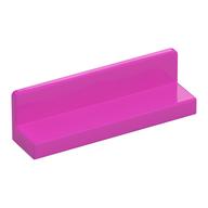 Panel 1 x 4 x 1 with Rounded Corners [Thin Wall] (Dark Pink)