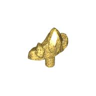 Headwear Accessory Crown / Tiara, 3 Points (Pearl Gold)